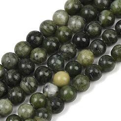 Природные китайский нефрит бисер пряди&nbsp;G-F363-6mm