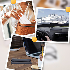 2 шт. 2 цвета портативный футляр для очков из искусственной кожи&nbsp;AJEW-CN0005-20