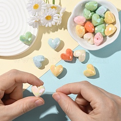 20шт УФ-покрытие непрозрачные акриловые бусины&nbsp;MACR-YW0004-14