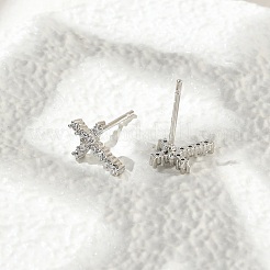 Серьги-гвоздики из циркония EJEW-R016-26P-18