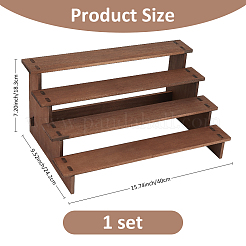 4-уровневый деревянный органайзер для выставочных стендов&nbsp;ODIS-WH0329-97