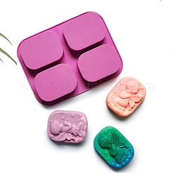 Moules en silicone de qualité alimentaire pour la fabrication de savon&nbsp;PW-WGFC099-01