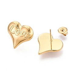 Серьги-гвоздики из нержавеющей стали 304 EJEW-T047-07G