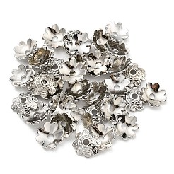 Chapeau de perle en laiton de placage de crémaillère&nbsp;KK-F856-02B-P