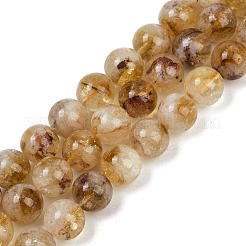 Природный цитрин бисер нитей G-U026-A04-10mm