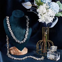 1 ярд (91.4 см) железные стеклянные стразы-цепочки&nbsp;FIND-GF0002-38B