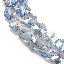 Стеклянные бусины с гальваническим покрытием  EGLA-B011-01A-PL03