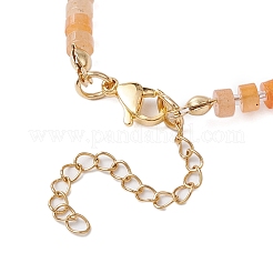 Браслеты из натуральных красных бусин авантюрина для женщин и мужчин&nbsp;BJEW-JB11467-05