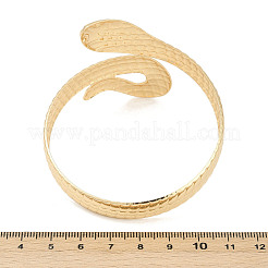 女性用スネーク合金カフバングル  ゴールドカラー  2-1/8インチ（5.4cm）  内径：2-3/8インチ（6cm）&nbsp;BJEW-G745-01G