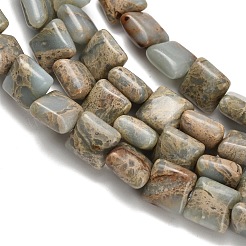 Натуральные бусины из аква терра яшмы&nbsp;G-Z110-H01-8x8mm