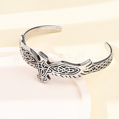 Браслеты-манжеты Viking из хирургической нержавеющей стали 316&nbsp;BJEW-C142-15AS