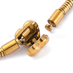 Браслеты-змейки из нержавеющей стали 304 для женщин BJEW-R010-01G-01