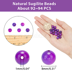 Fili di perline di sugilite naturale&nbsp;G-AR0004-14
