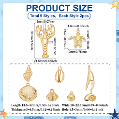 Подвески из сплава 18 шт. TIBEP-ME0001-08