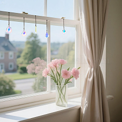 5шт. стеклянные подвесные ловцы солнца&nbsp;HJEW-FH00193