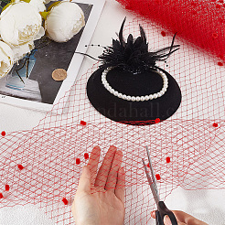 Эластичные ленты из полиэстера с декоративной сеткой&nbsp;DIY-GF0009-01C