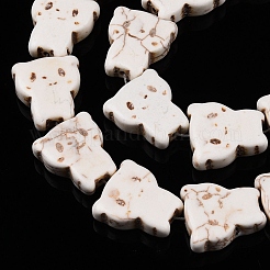 Синтетических нитей бирюзовые бусы UNKW-T001-09