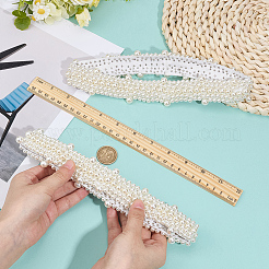 1 шт. резинки для шляп с круглыми бусинами из искусственного жемчуга для аксессуаров для соломенной шляпы своими руками AJEW-MA0001-13