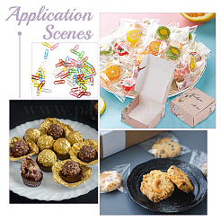 36 шт. 6 стили квадратных бумажных подарочных коробок CON-BC0007-05