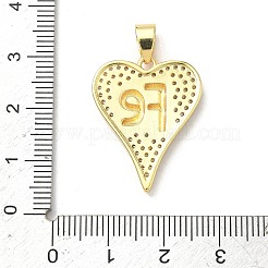 Латунные микропаве прозрачные подвески с фианитом&nbsp;KK-P350-26A-02