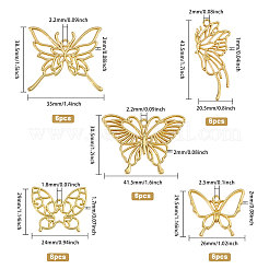 5 стиль бабочка цинковый сплав открытый ободок подвески FIND-CA0009-52G