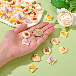 60 шт. 6 стильных непрозрачных кабошона из смолы с декодированием CRES-CJ0001-50