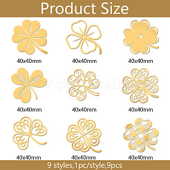 Никелевые декоративные наклейки DIY-WH0450-110