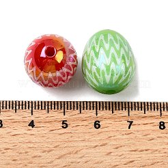 Непрозрачные акриловые бусины с УФ-покрытием OACR-H054-06