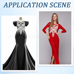 Ткань с вышивкой из полиэстера пришить заплатки&nbsp;DIY-WH20032-29