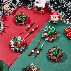 4 шт. заколки для волос из полиэстера и кожи аллигатора&nbsp;OHAR-WR0001-05