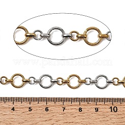 Cadenas de eslabones de anillo de acero inoxidable 304 de dos tonos&nbsp;CHS-K018-45GP