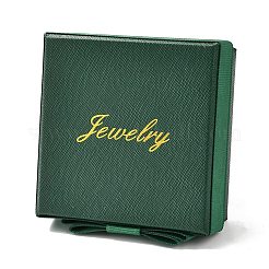 Quadratische & wort schmuck karton schmuckschachteln&nbsp;CBOX-C015-01B-02