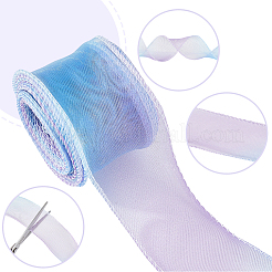 3 Rolle Polyester-Organzabänder&nbsp;SRIB-CY0001-37A
