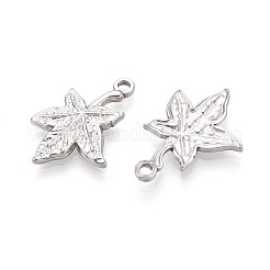 Подвески из нержавеющей стали 304 в виде кленовых листьев&nbsp;STAS-T067-53P