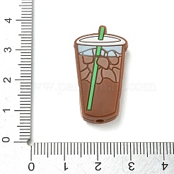 Cuentas de silicona con tema de café&nbsp;SL-CBACE28-01C