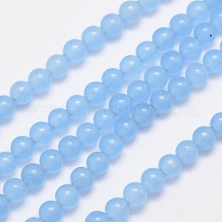 Natürliche und gefärbte Perle Malaysia Jade Stränge&nbsp;G-A146-4mm-A20