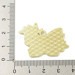 合金エナメルチャーム  ゴールドカラー  花のチャームが付いた蝶  ライトスカイブルー  24.5x37x1mm  穴：2mm&nbsp;ENAM-I060-15D