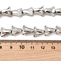 Стеклянные бусины с гальваническим покрытием  EGLA-F166-14P