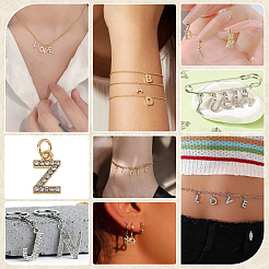52 stücke legierung strass anhänger&nbsp;PALLOY-PH01913