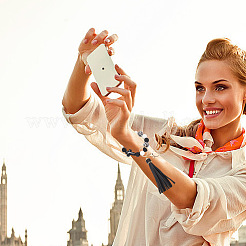 2шт силиконовые с подвесками из искусственной кожи&nbsp;HJEW-AN0001-01