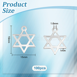 100 шт. подвески из нержавеющей стали 201 STAS-UN0057-83