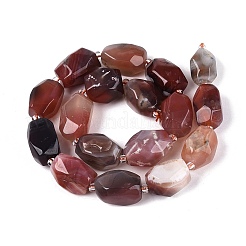 Natürliche rote Botswana Achat Perlenstränge&nbsp;G-N362-07A-06