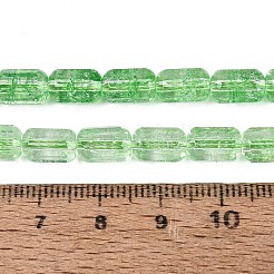Knisternde transparente Glasperlenstränge&nbsp;LS-GLAA-N068-05A-06