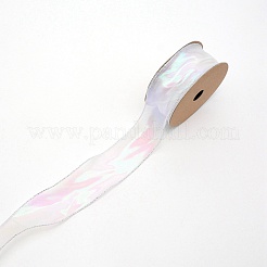 Ruban d'organza à paillettes arc-en-ciel&nbsp;OCOR-WH0063-60C