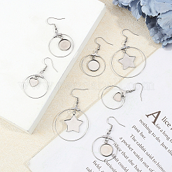 Из нержавеющей стали болтающийся серьги STAS-UN0012-01