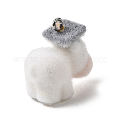 Флокированные подвески из непрозрачной смолы&nbsp;RESI-G123-01A