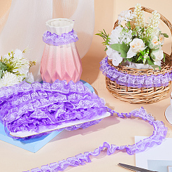 12.5 ярд двухслойной кружевной отделки из полиэстера&nbsp;OCOR-GF0003-11D