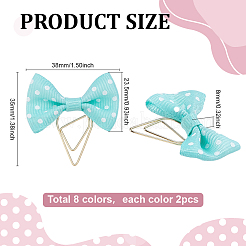 16 шт. 8 скрепки из нержавеющей стали AJEW-PH01652