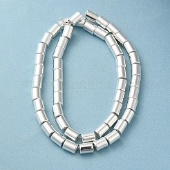 Fili di perline di ematite sintetica non magnetica elettrolitica&nbsp;G-Q1009-I02-01S
