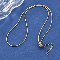 Ожерелья из круглой змейки из латуни толщиной 1 мм&nbsp;NJEW-M108-35G